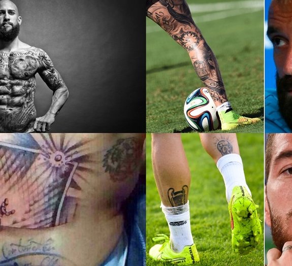 Veja aqui algumas das tatuagens de 8 jogadores da Copa do Mundo