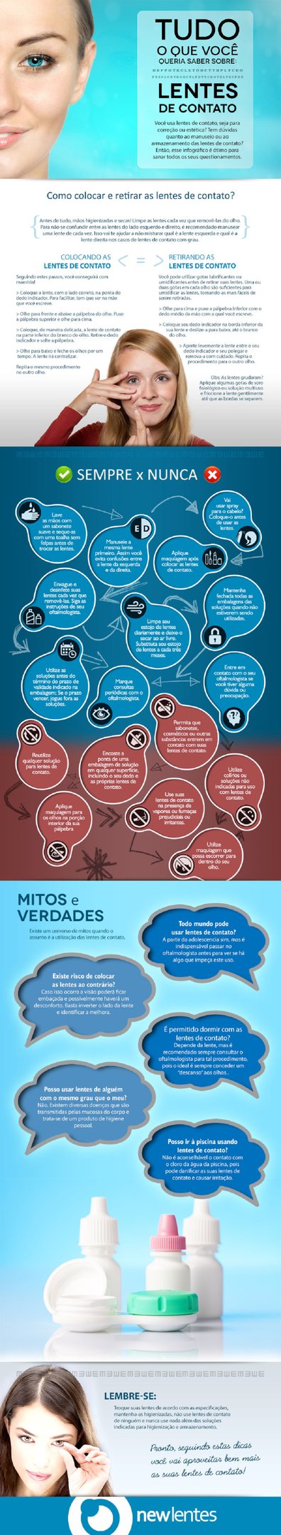 Mitos e verdades sobre lentes de contato [infográfico]