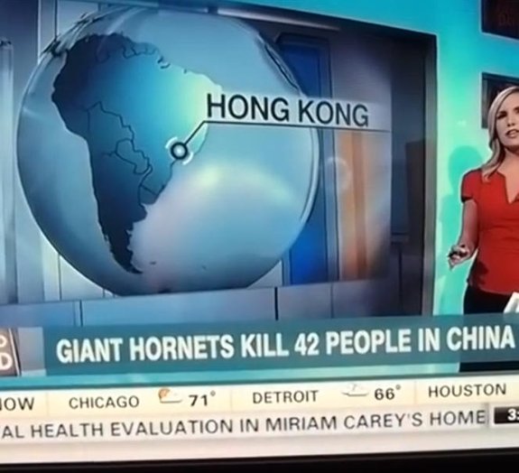 Geografia maluca: TV americana erra feio e põe Hong Kong dentro do Brasil