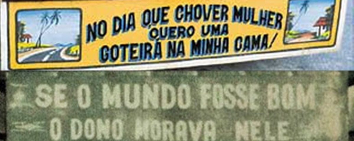 As melhores frases de para-choques de caminhão