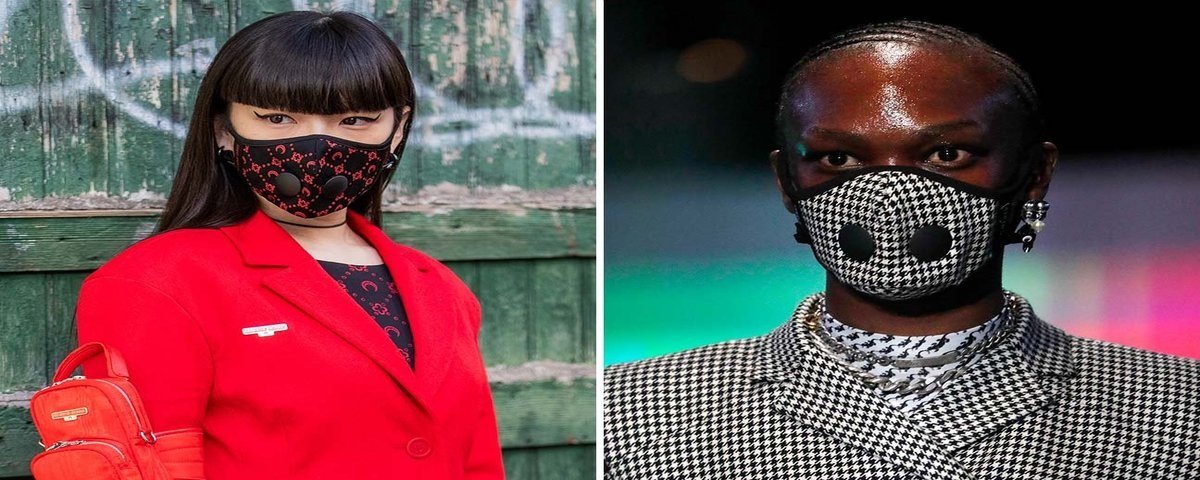 MODA: Máscaras contra coronavírus viram acessórios de alta costura