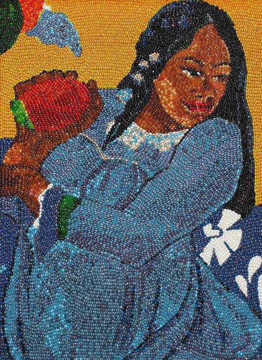 Artista cria quadros incríveis com milhares de balas de goma