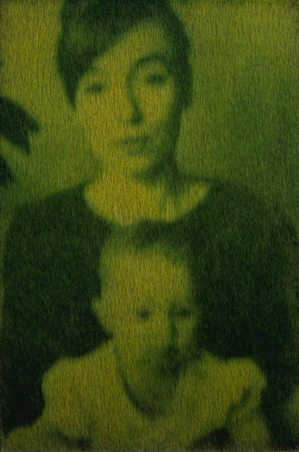 Arte verde: designers manipulam clorofila para criar retratos com grama