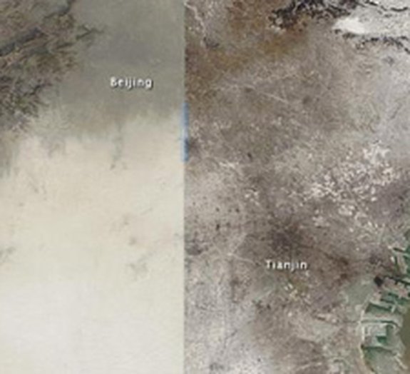 NASA revela como a poluição recorde na China é vista do espaço