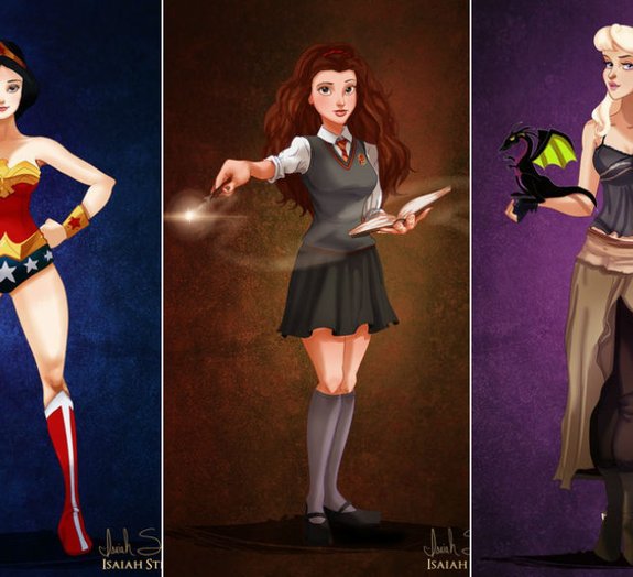 Designer transforma princesas da Disney em personagens da cultura pop