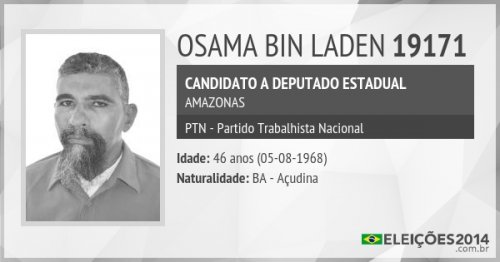 Mais nomes bizarros de candidatos às eleições para você se divertir