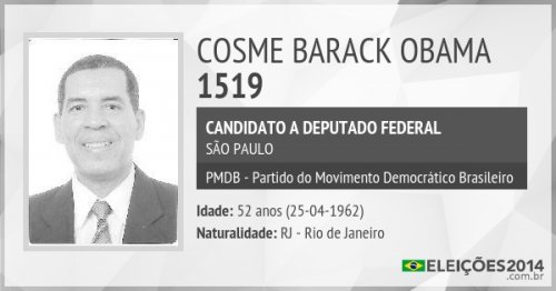Mais nomes bizarros de candidatos às eleições para você se divertir