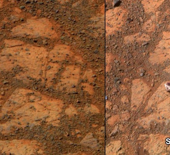 NASA é processada por não investigar rocha vista na imagem de Marte