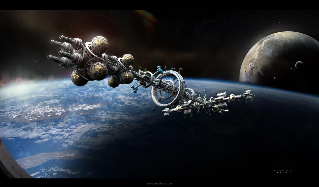 Artista cria design conceitual para as naves espaciais do futuro; veja
