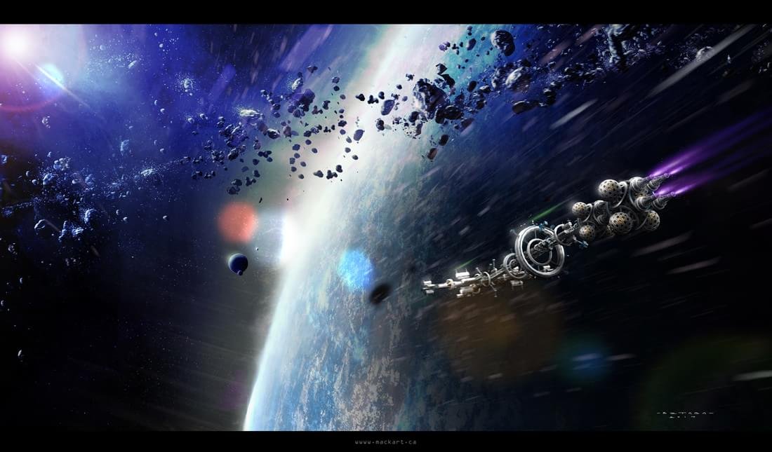 Artista cria design conceitual para as naves espaciais do futuro; veja