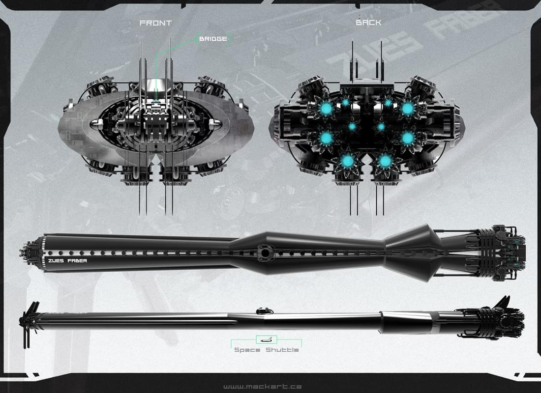 Artista cria design conceitual para as naves espaciais do futuro; veja