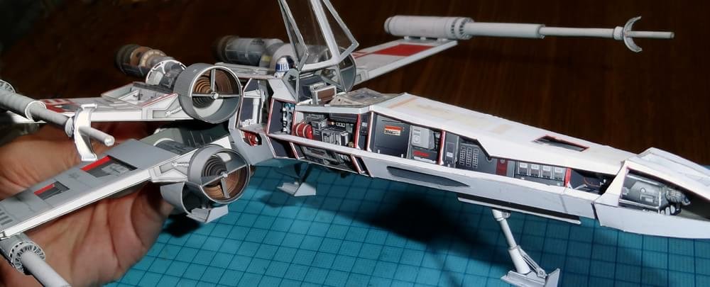 Miniaturas incríveis de papel recriam as espaçonaves mais famosas do cinema