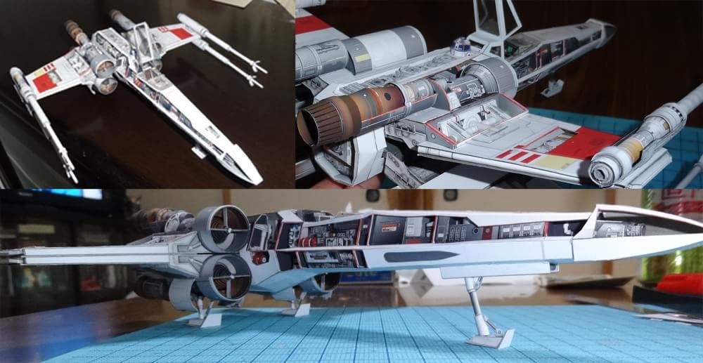 Miniaturas incríveis de papel recriam as espaçonaves mais famosas do cinema