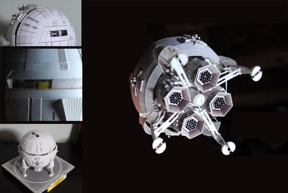 Miniaturas incríveis de papel recriam as espaçonaves mais famosas do cinema