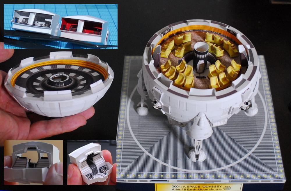 Miniaturas incríveis de papel recriam as espaçonaves mais famosas do cinema