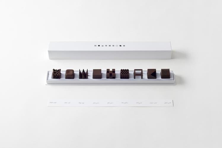 Agência de design japonesa cria bombons perfeitos em formas geométricas
