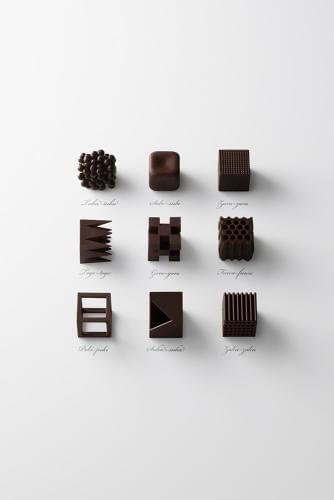 Agência de design japonesa cria bombons perfeitos em formas geométricas