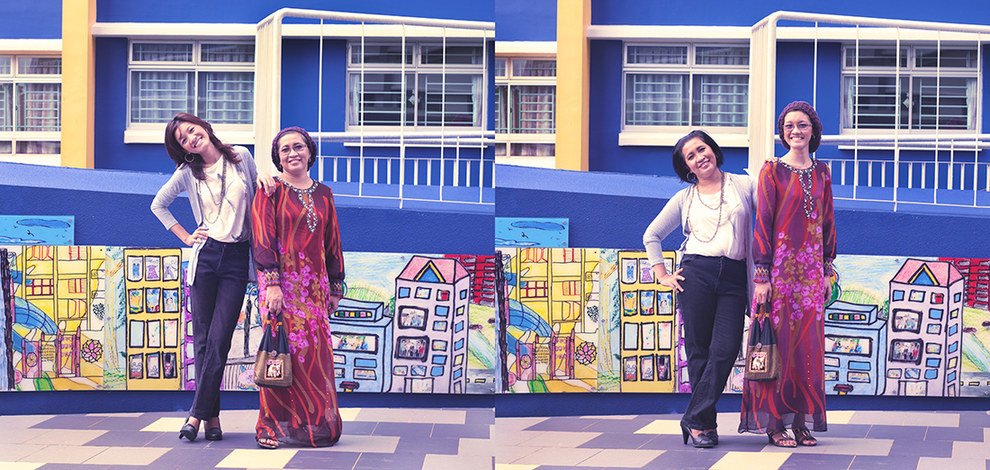 Avós e netos mudam de roupa para mostrar o choque entre gerações