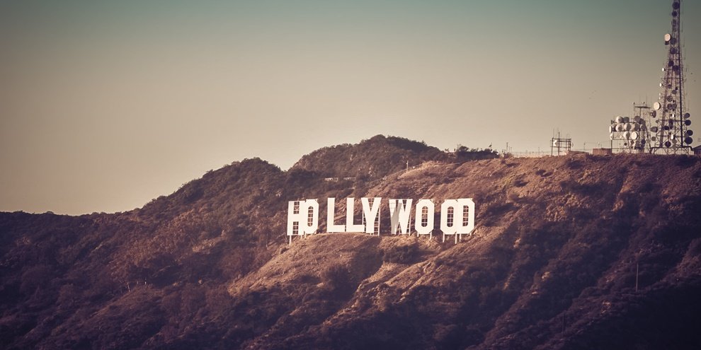 O letreiro de Hollywood em Los Angeles