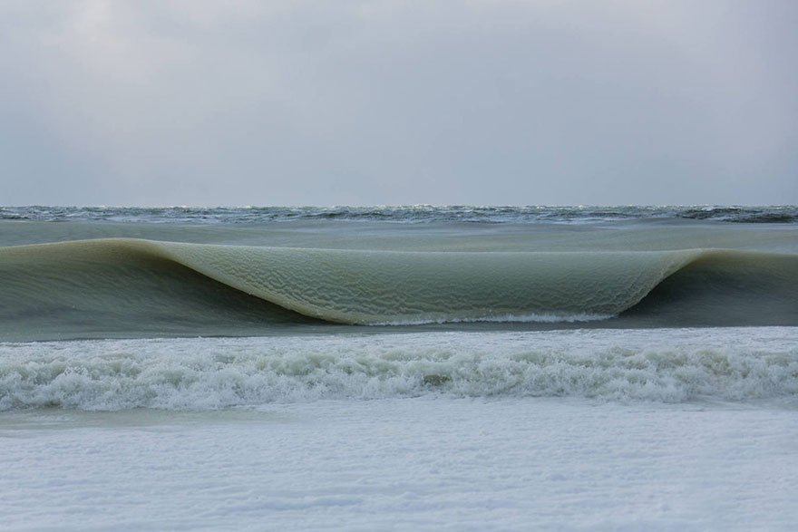 Frozen: a beleza fantástica das ondas congeladas de Nantucket