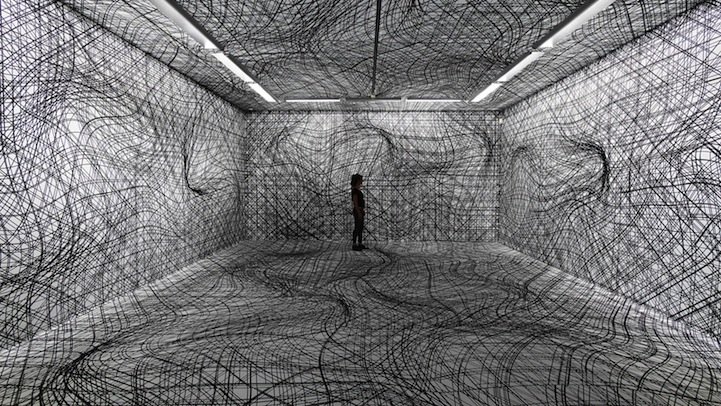 Parece mágica: Artista cria galerias inteiras com ilusão de óptica