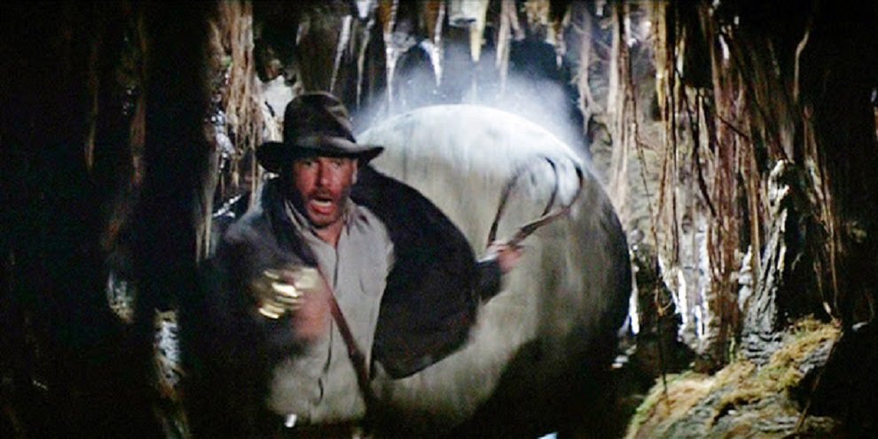 Indiana Jones: veja uma bola gigante esmagando pessoas em vÃ­deo 4K