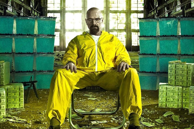 Walter White, o Heisenberg também lembra o look de gary e do músico irlandês- Breaking Bad/Divulgação