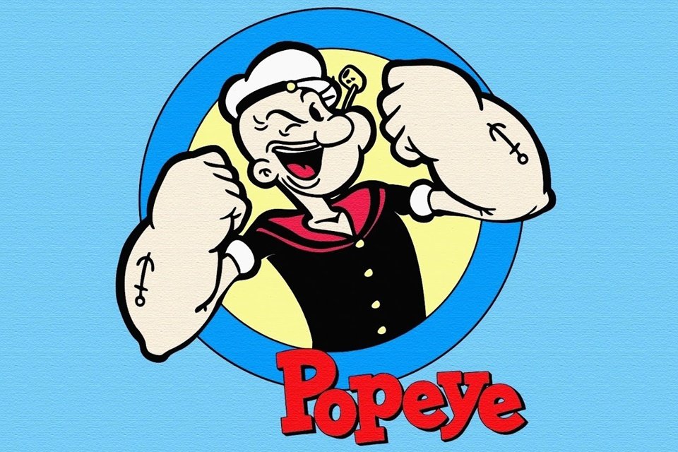 Resultado de imagem para Popeye comendo espinafre