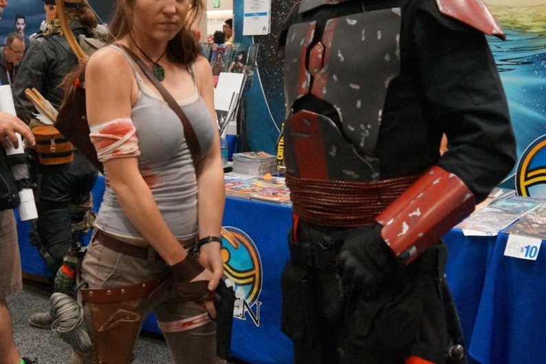 Lara Croft e Mandaloriano