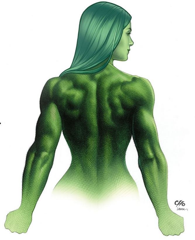 Mulher-Hulk, por Frank Cho
