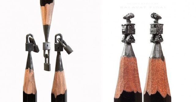 Miniaturas inacreditáveis feitas em pontas de lápis
