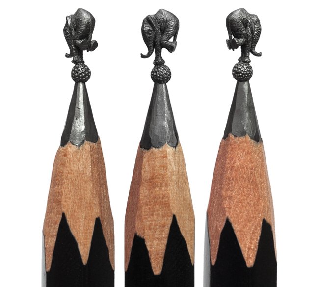 Miniaturas inacreditáveis feitas em pontas de lápis