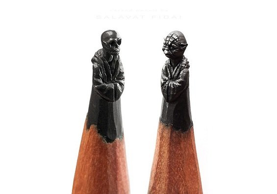 Miniaturas inacreditáveis feitas em pontas de lápis