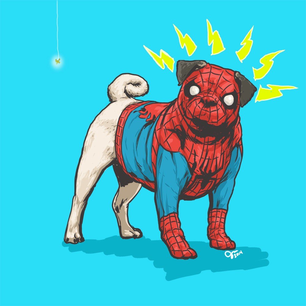 Misturar personagens da Marvel com cachorros? Claro que dá certo!