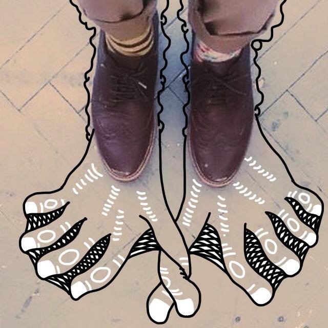 Quando os sapatos contam a história: 54 ilustrações divertidas de pés
