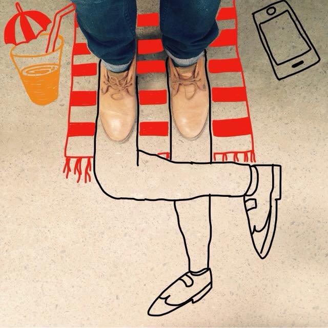 Quando os sapatos contam a história: 54 ilustrações divertidas de pés