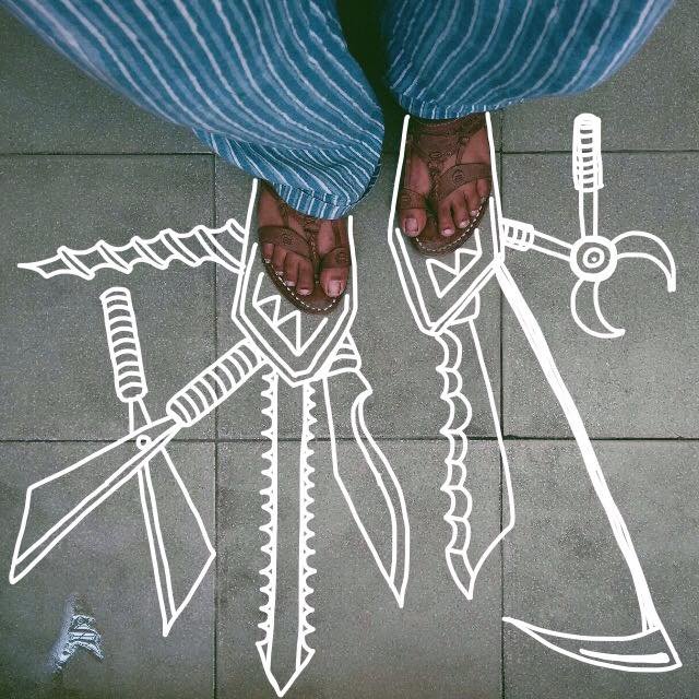 Quando os sapatos contam a história: 54 ilustrações divertidas de pés