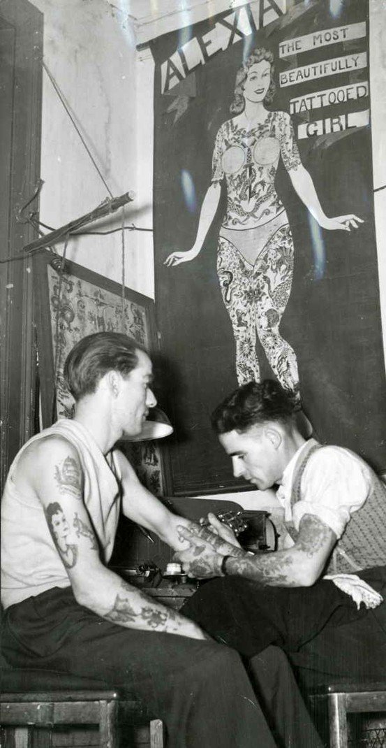 Fotografias mostram como eram as tatuagens antes da década de 60