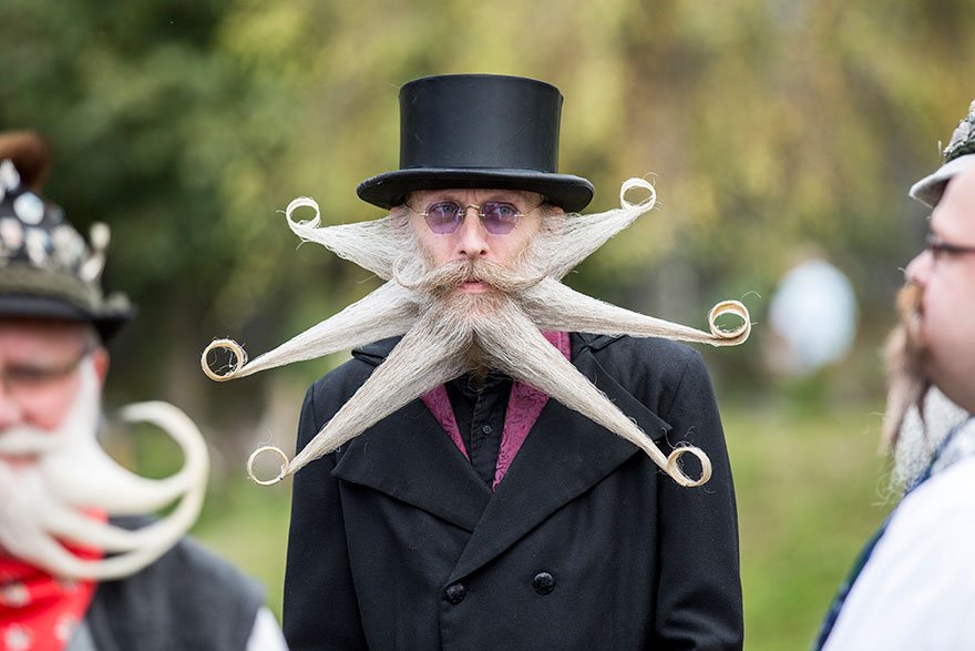 Campeonato Mundial de Barba e Bigode reúne os candidatos mais incríveis