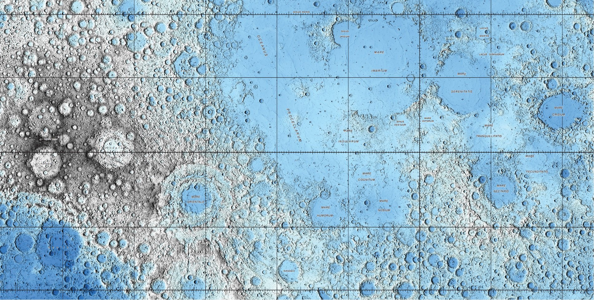 Novas imagens da Lua permitem explorar em detalhes a superfície do satélite