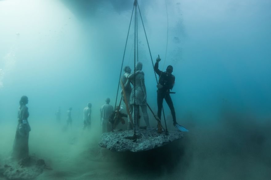 Museu submerso no Atlântico servirá como galeria e recife artificial