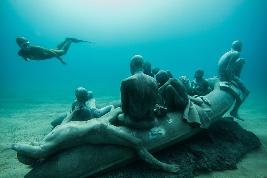 Museu submerso no Atlântico servirá como galeria e recife artificial