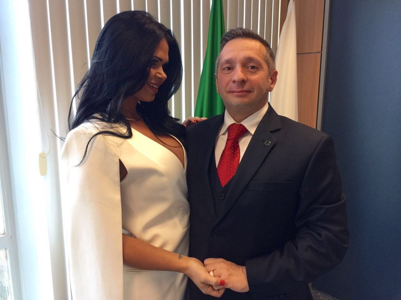 Milena Santos e Alessandro Teixeira