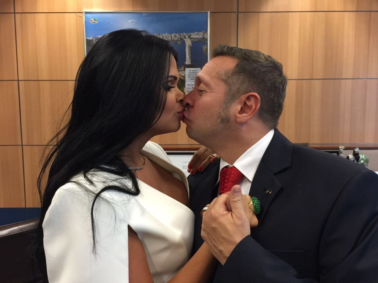 Milena Santos e Alessandro Teixeira
