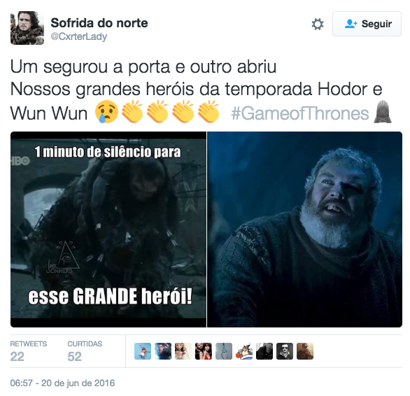 HODOR é um cavalo?  GAME OF THRONES 6ª temporada 