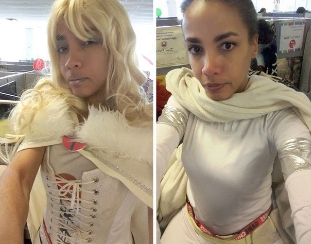 Depois de ter roupa criticada, mulher passou a ir trabalhar fantasiada