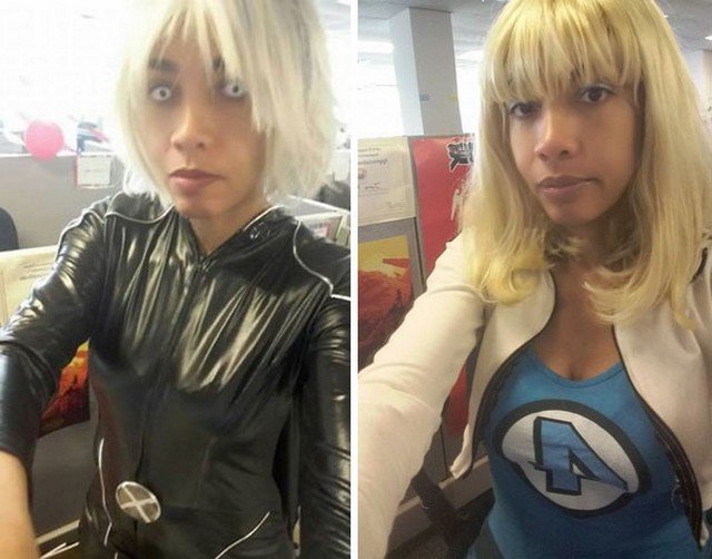 Depois de ter roupa criticada, mulher passou a ir trabalhar fantasiada