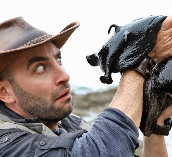 Aventureiro encontra lesma gigante que tem o tamanho de um cachorro