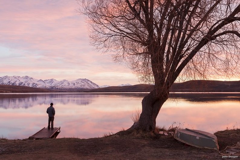 Lago Alexandrina, em Canterbury