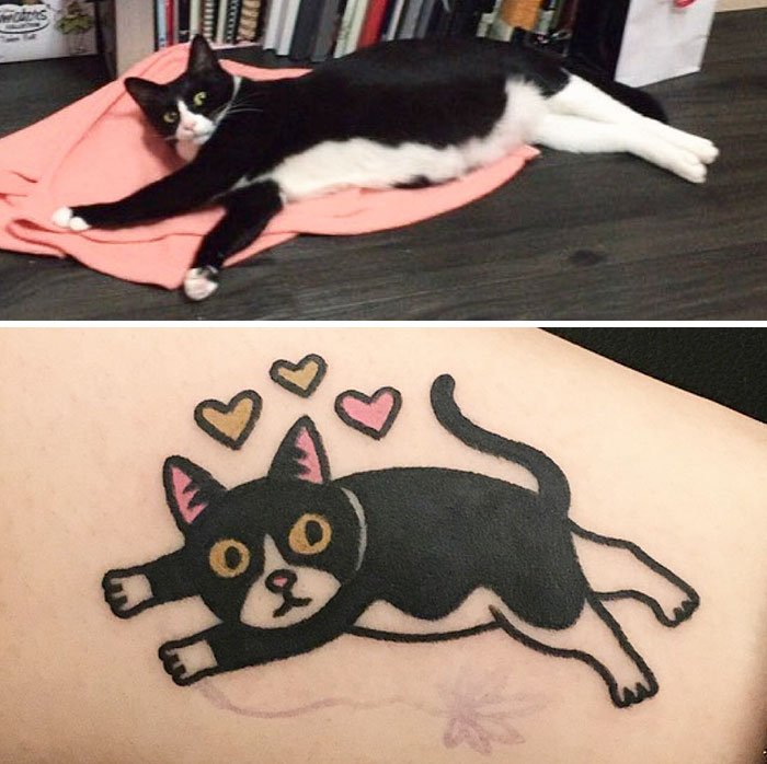 Já quis fazer uma tattoo do seu animal de estimação? Então veja estas fotos